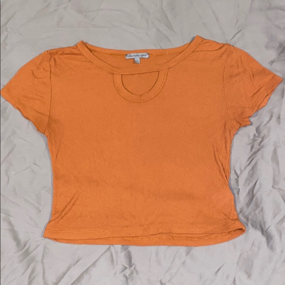 Orange Charlotte Russe Crop Top
